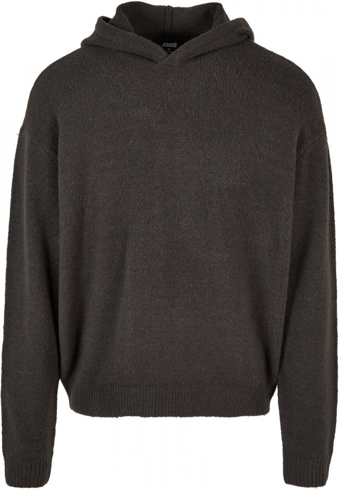 Oversized Chunky Hoody Sweater - blackbird XL