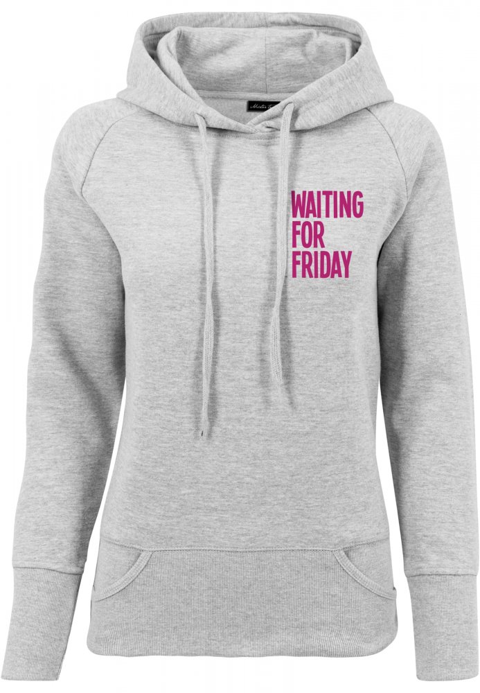 Ladies Waiting For Friday Hoody - grey XS