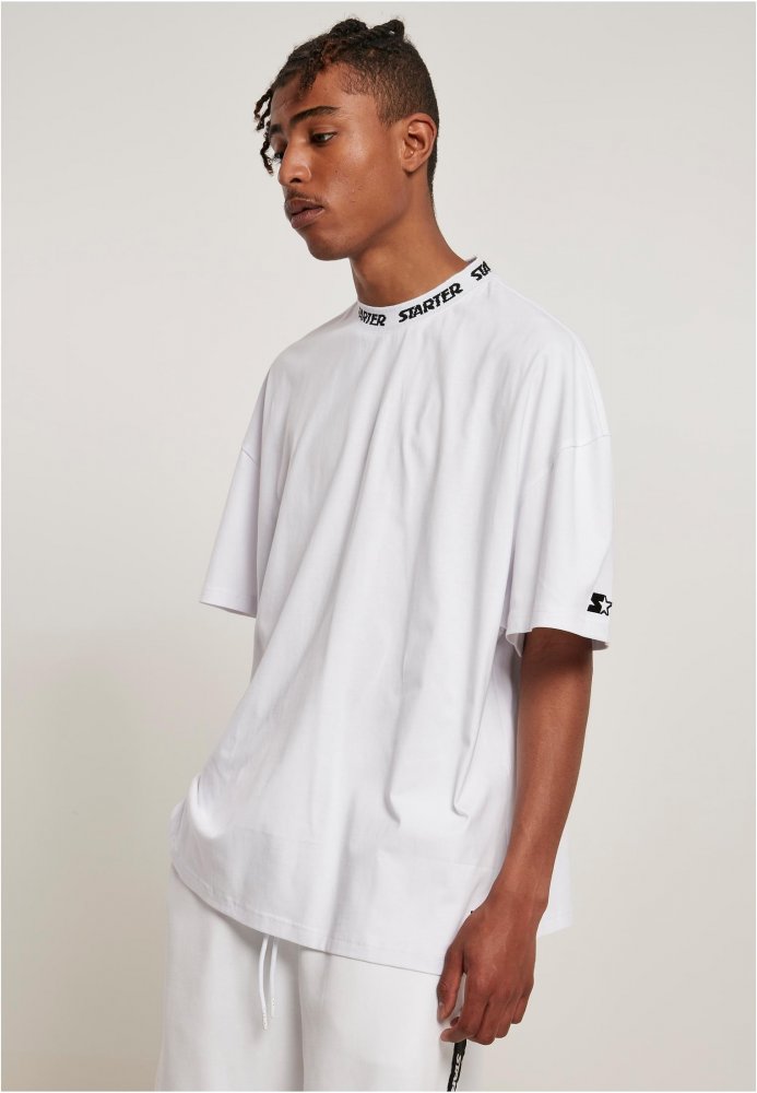 Starter Jaquard Rib Tee - white M