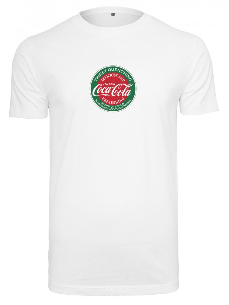 Tričko Merchcode Coca Cola - bílé XS