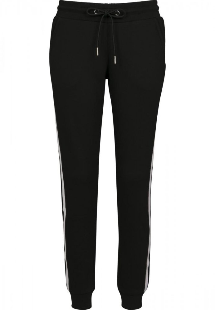 Černé dámské tepláky Urban Classics Ladies College Contrast Sweatpants XL