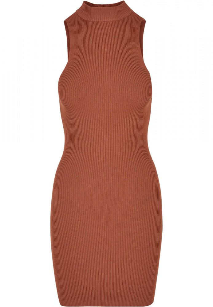 Ladies Cut Out Sleevless Dress - terracotta XXL