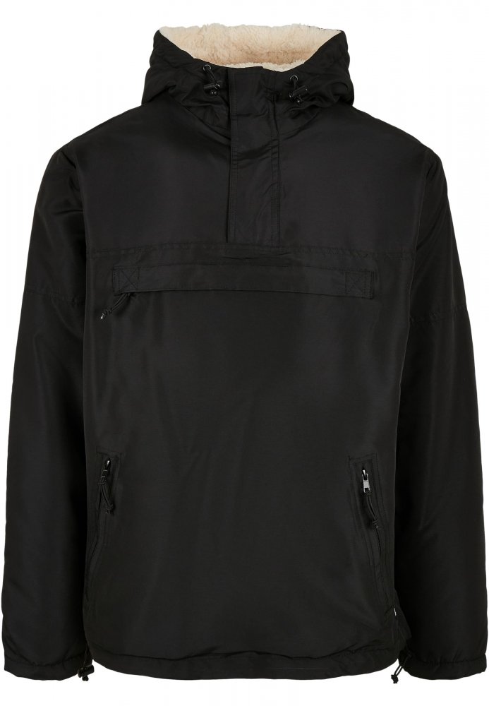 Černá pánská zimní bunda Brandit Windbreaker Sherpa XL