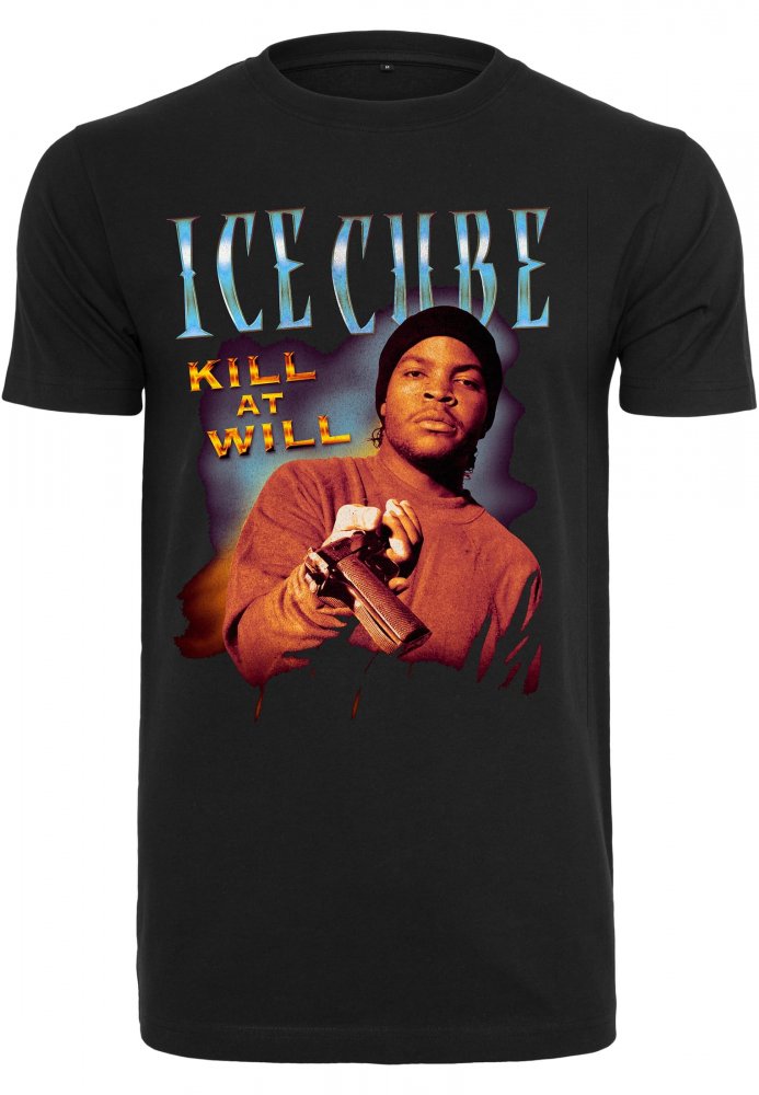 Pánské tričko Mister Tee Ice Cube Kill At Will - černé XXL