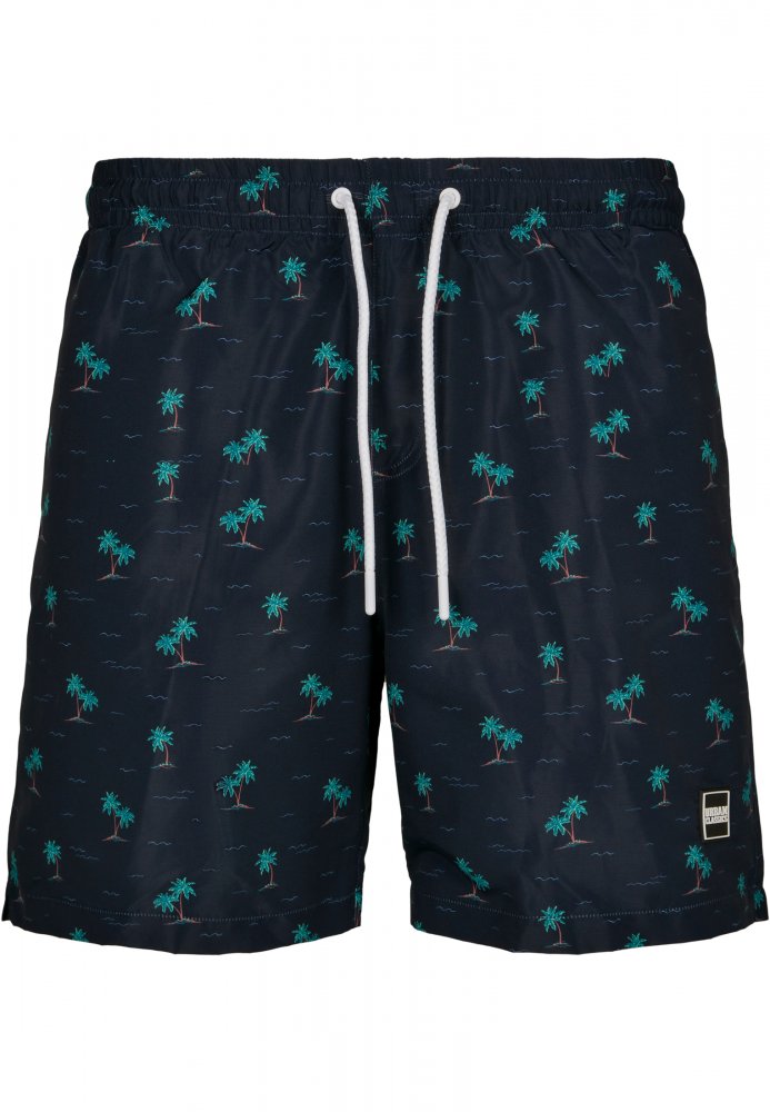 Pánské koupací šortky Urban Classics Pattern Swim Shorts - island aop XL