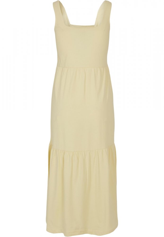 Ladies 7/8 Length Valance Summer Dress - softyellow 3XL
