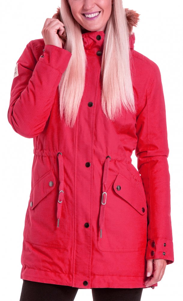 Zimní dámská bunda Meatfly Artemis Parka poppy red XL