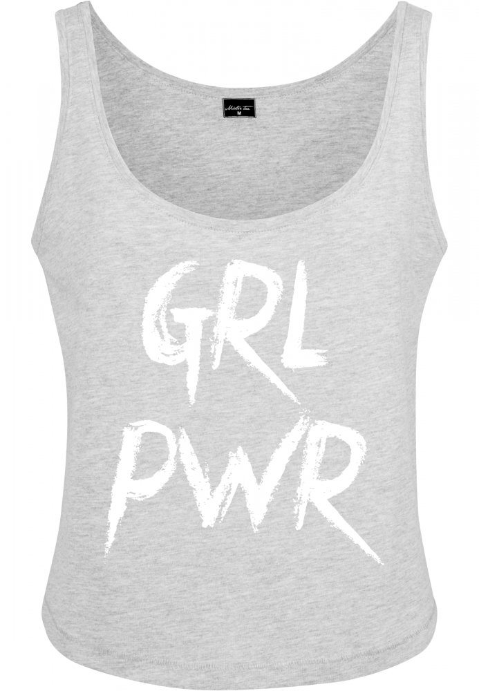 Ladies GRL PWR Tank - heather grey XL