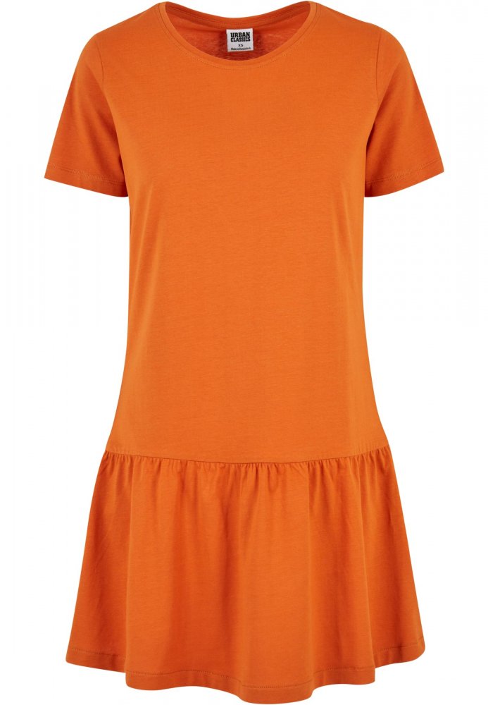 Dámské šaty Urban Classics Valance - oranžové M