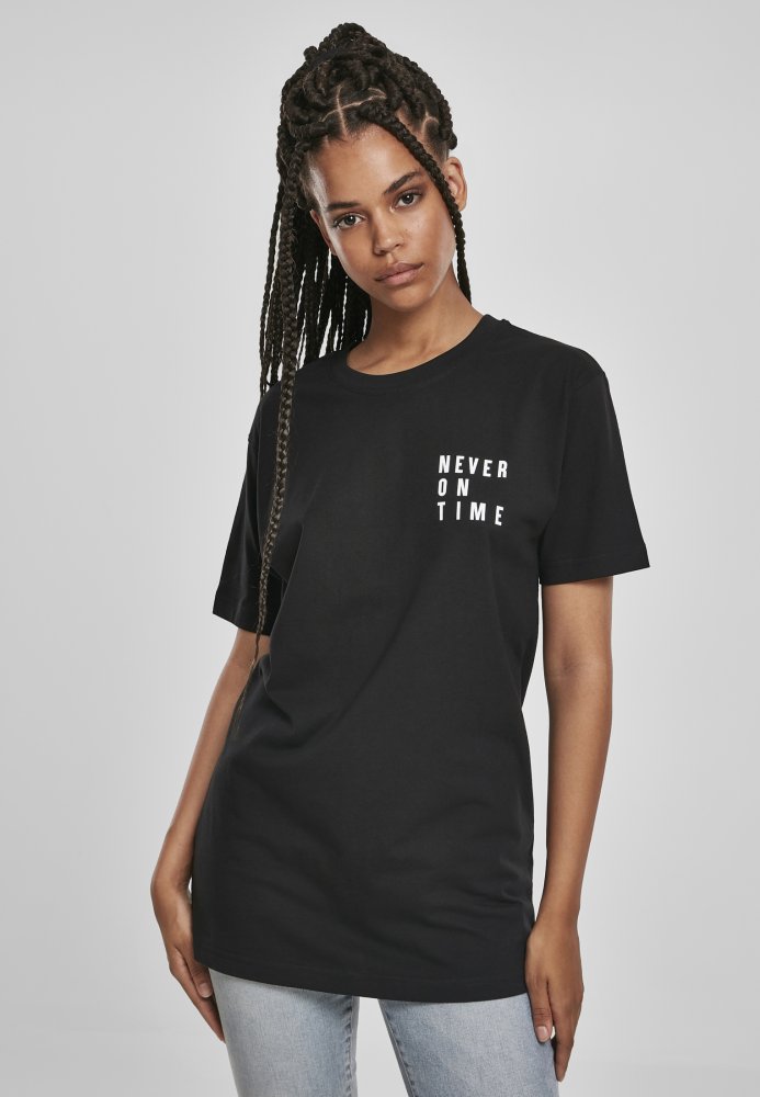 Never On Time Tee - black M