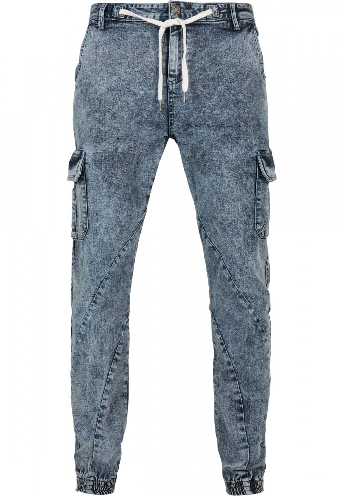 Pánské jeansy Denim Cargo Jogging Pants - light skyblue washed XL