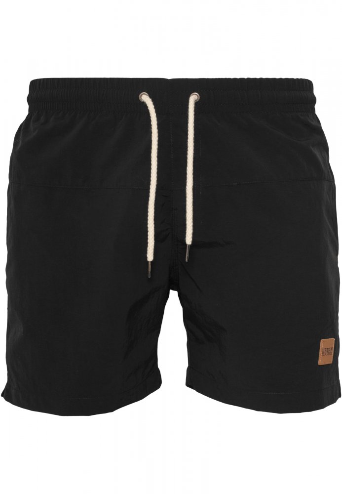 Pánské koupací kraťasy Urban Classics Block Swim Shorts - blk/blk XL