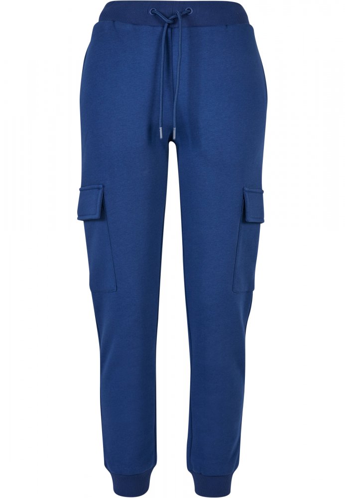 Tmavě modré dámské tepláky Urban Classics Cargo Sweat Pants XL