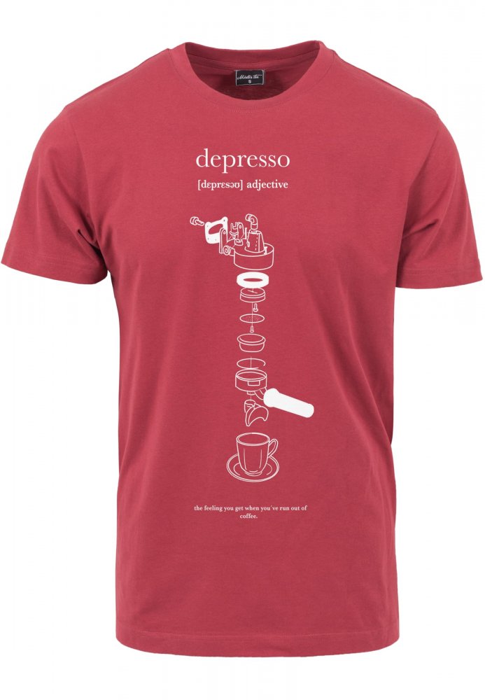 Depresso Tee - ruby M
