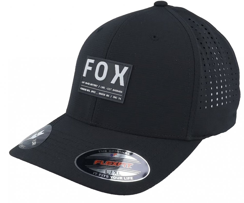 Černá, technická kšiltovka Fox Non Stop Flexfit L/XL