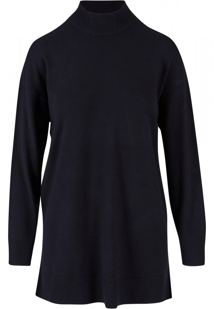 Ladies Knitted Eco Viscose Sweater - black XXL