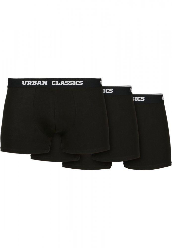 Organic Boxer Shorts 3-Pack - black+black+black S