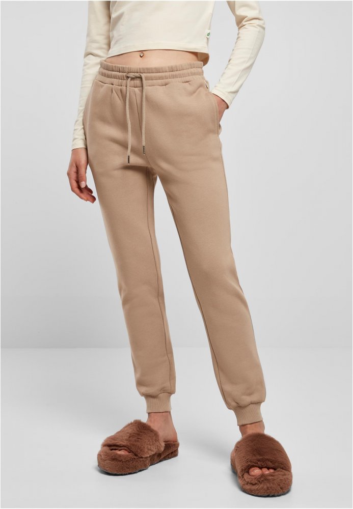 Ladies Organic Slim Sweat Pants - softtaupe 5XL