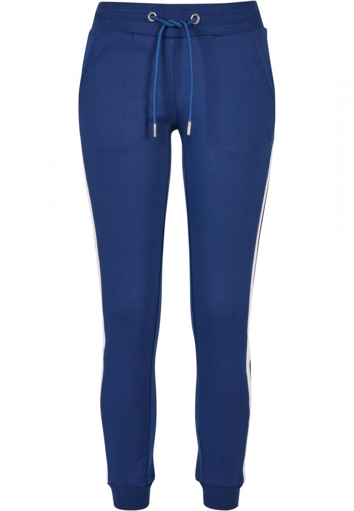 Modré dámské tepláky Urban Classics College Contrast Sweatpants 4XL