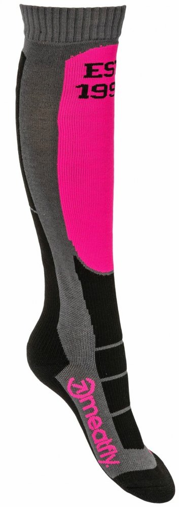 Snb ponožky Meatfly Leeway Snb Socks pink/grey S