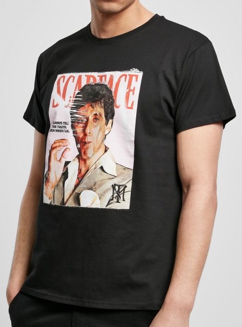 Pánské tričko Scarface Magazine Cover Tee black L