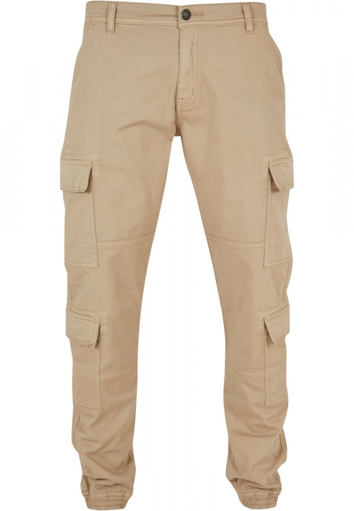 Double Cargo Twill Jogging Pants - warmsand 32