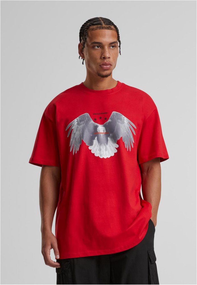 Sick Eagle Heavy Oversize Tee - cityred XS