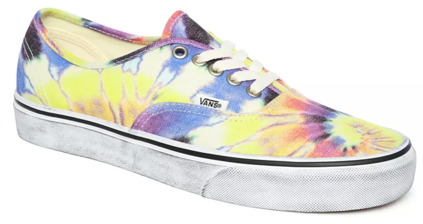 Boty Vans Authentic washed tie dye/true white 38