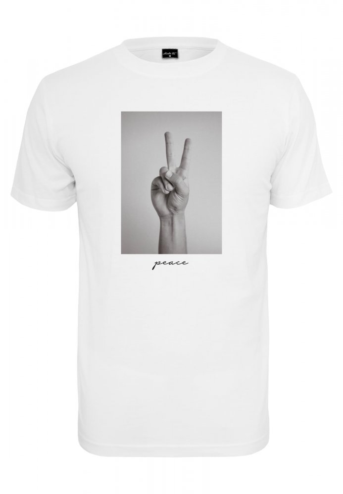 Peace Sign Tee - white XS