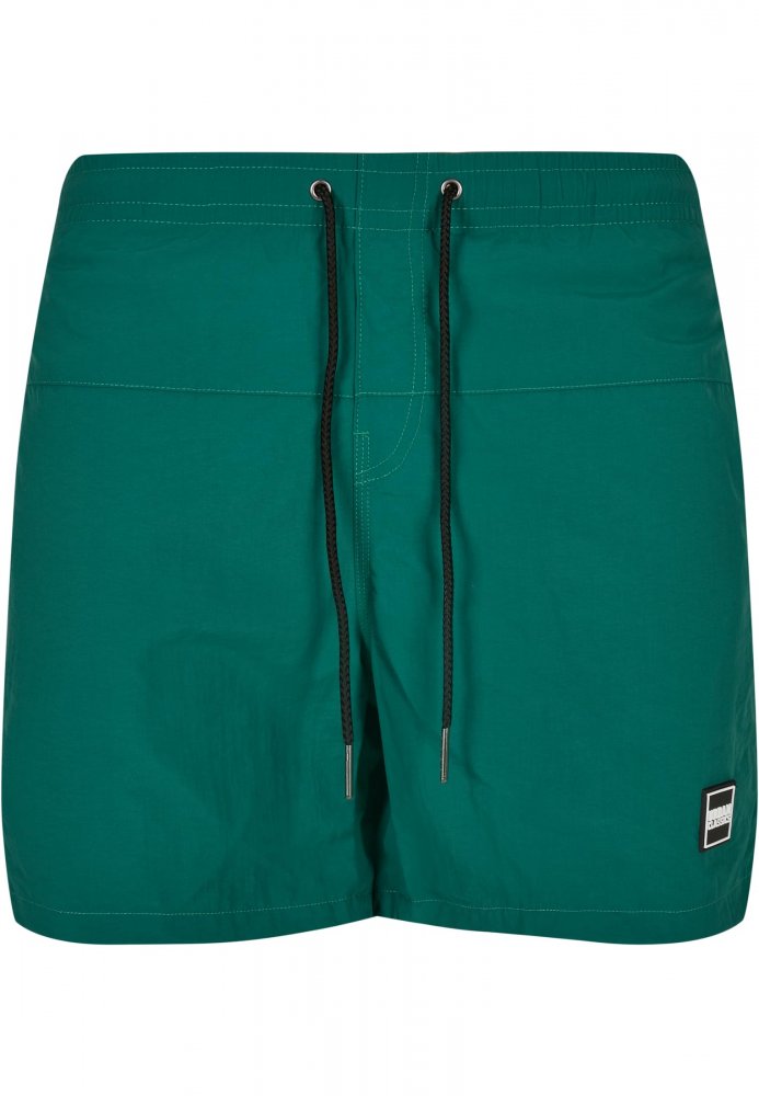 Pánské koupací kraťasy Urban Classics Block Swim Shorts - green XL