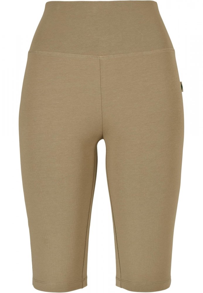 Ladies Organic Stretch Jersey Cycle Shorts - khaki L