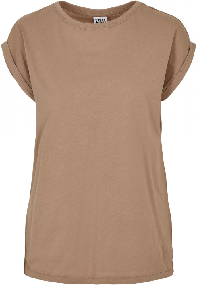 Ladies Extended Shoulder Tee - softtaupe XL