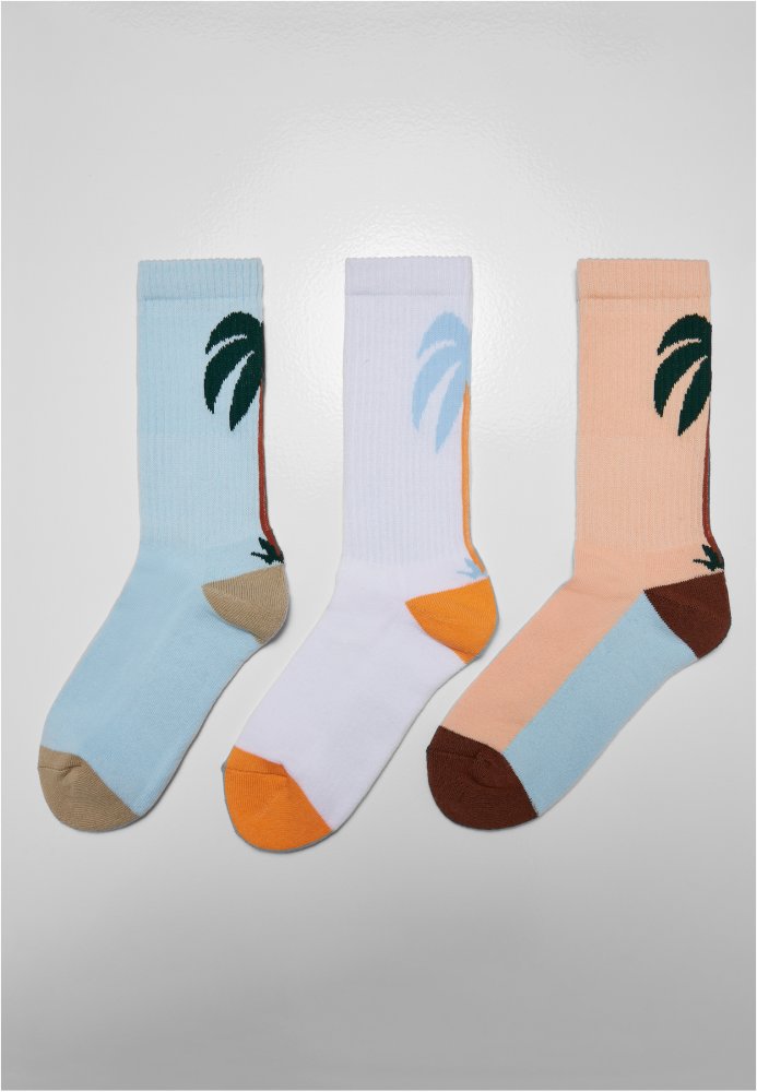 Fancy Palmtree Socks 3-Pack 35-38