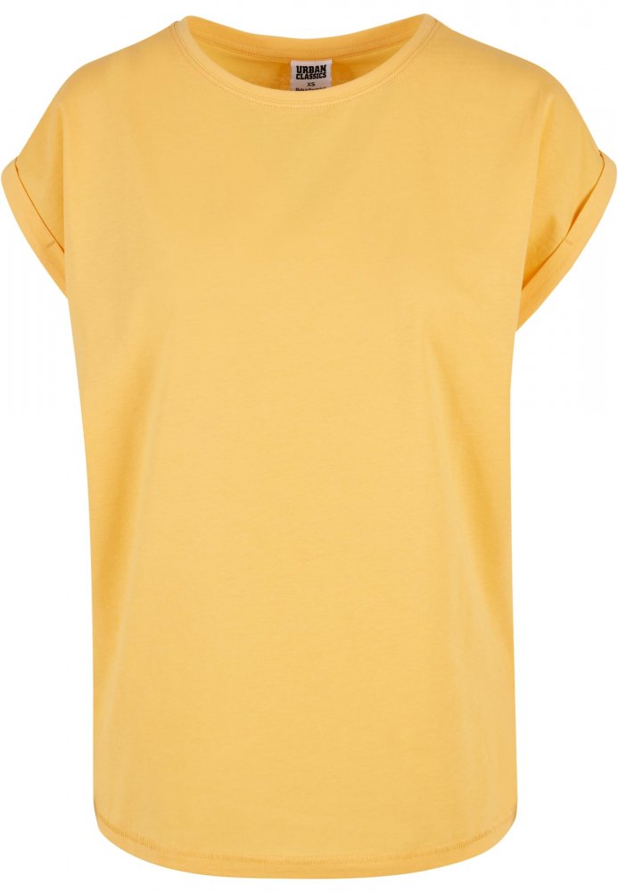 Ladies Extended Shoulder Tee - dimyellow 4XL