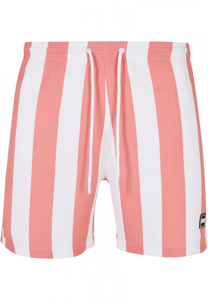 Pattern Swim Shorts - palepinkbarstripe M