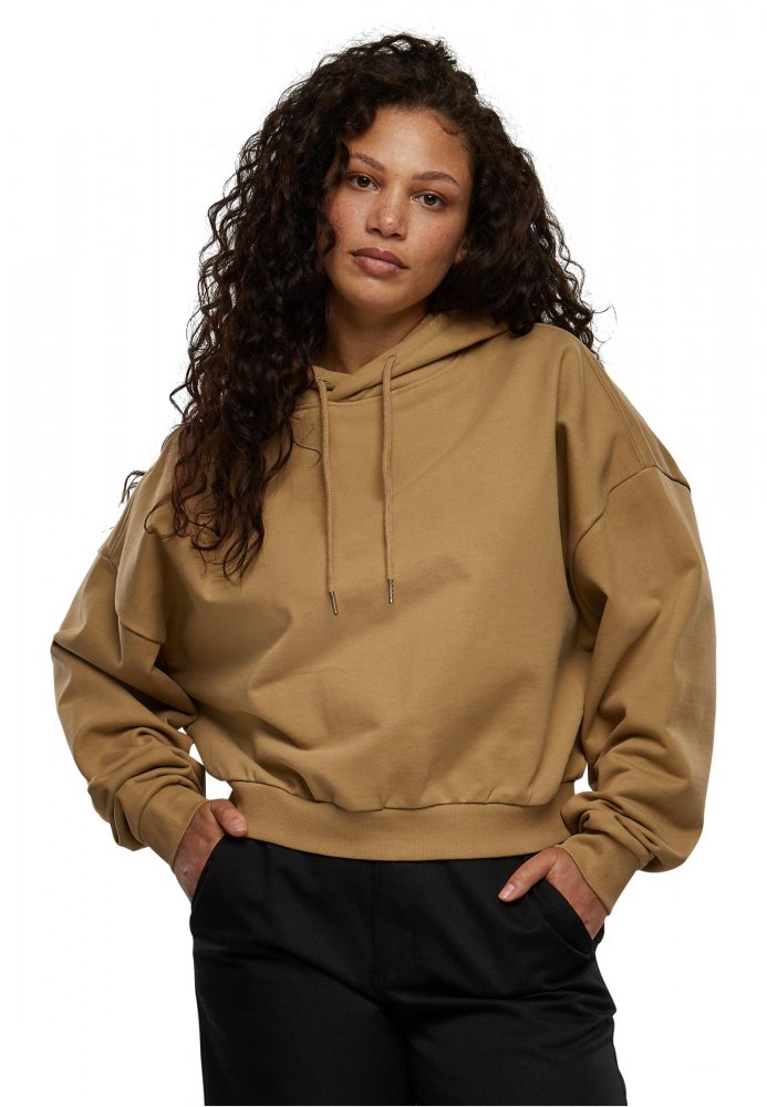 Ladies Cropped Heavy Hoody - warmsand S