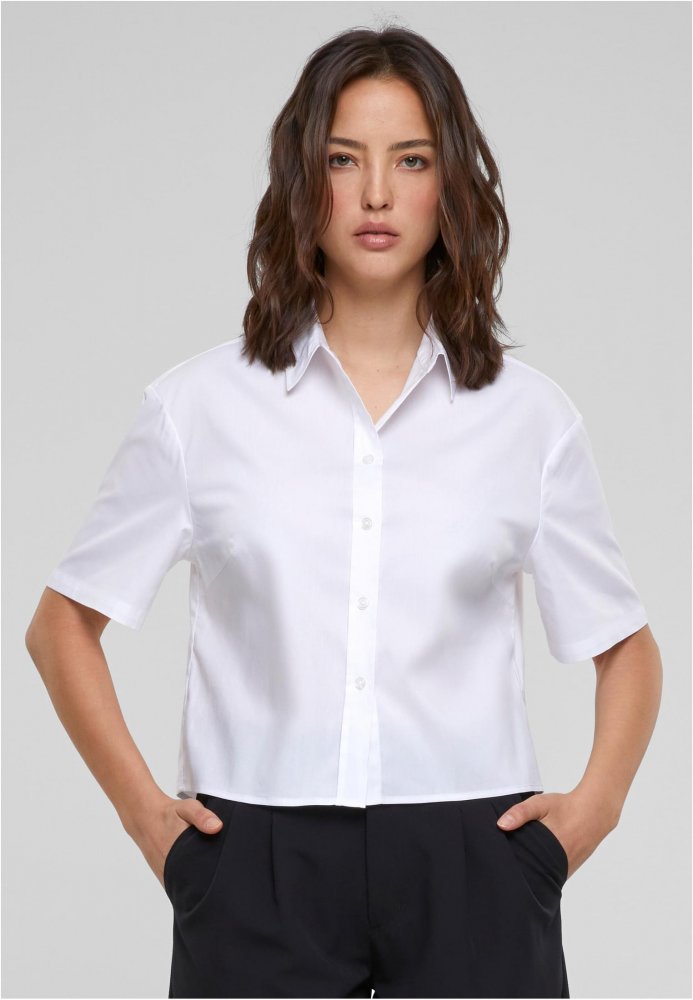 Ladies Oversized Shirt - white S