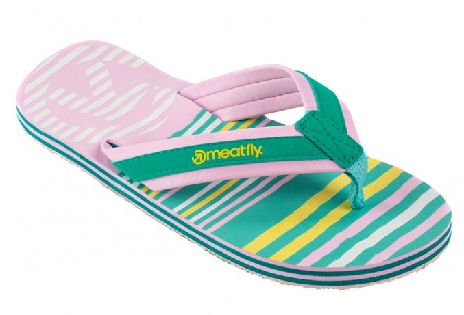 Žabky Meatfly Miray pink, turquoise 37