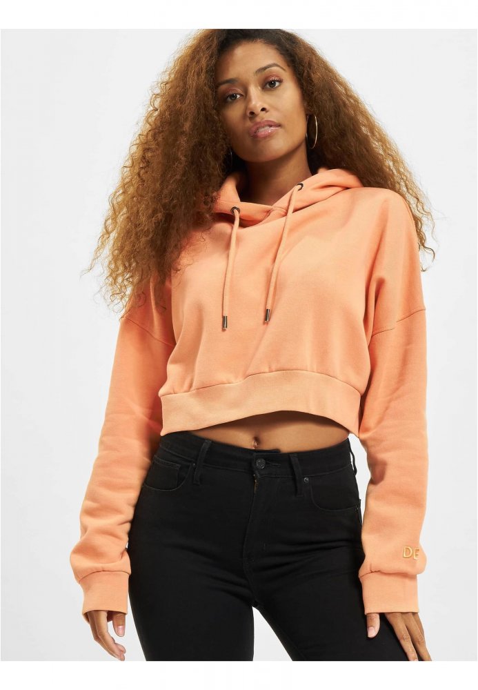 Cropped Hoody - coral XL