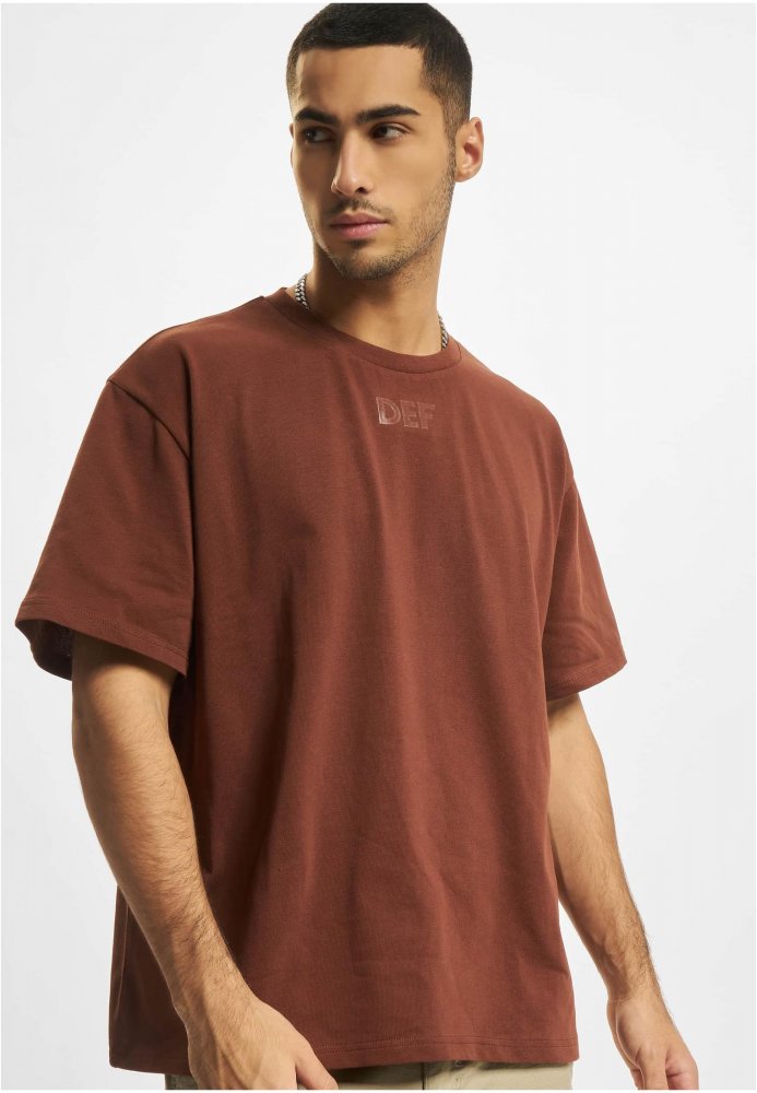 DEF Silicone Print T-Shirt - brown M