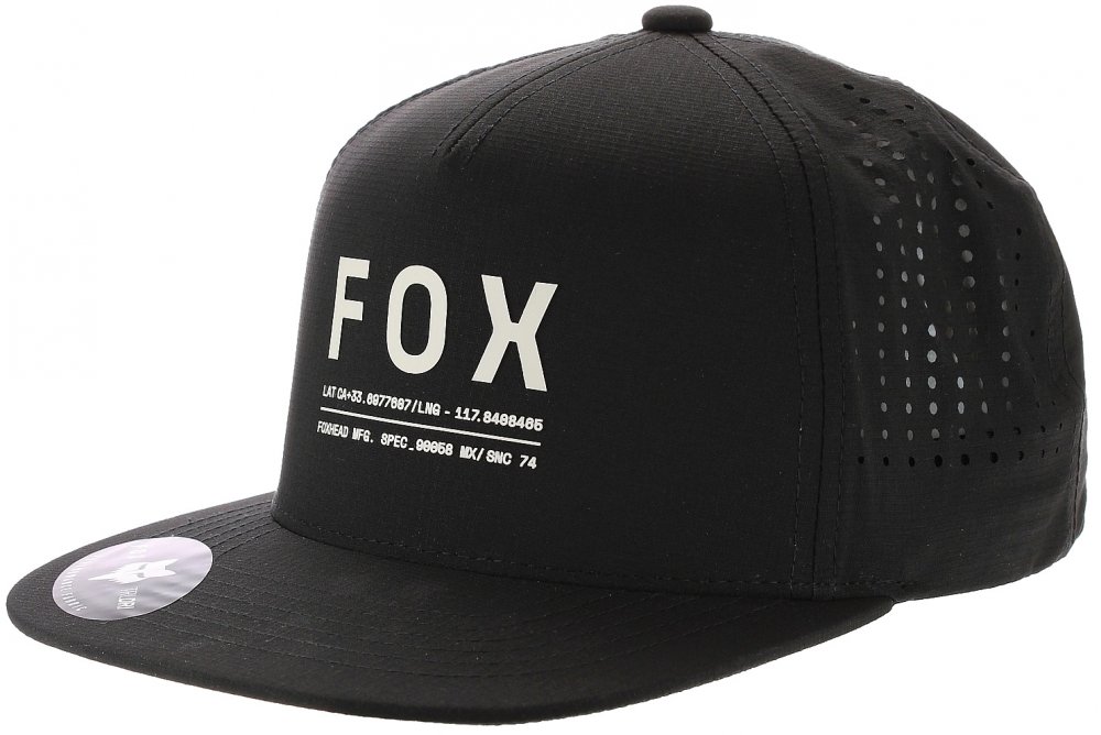 Černá, technická kšiltovka Fox Non Stop Snapback univerzální velikost