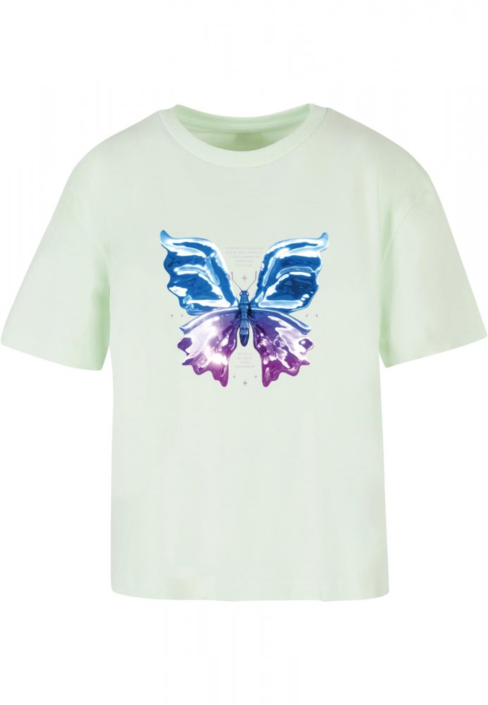 Chromed Butterfly Tee - lightmint L