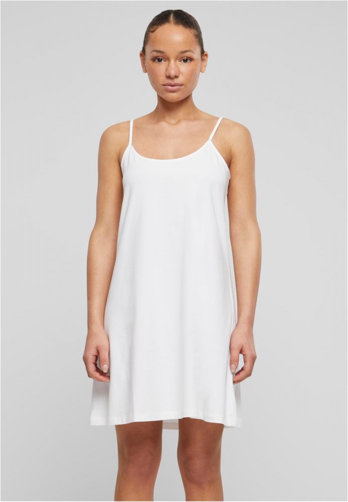 Ladies Stretch Jersey Hanger Dress - white S