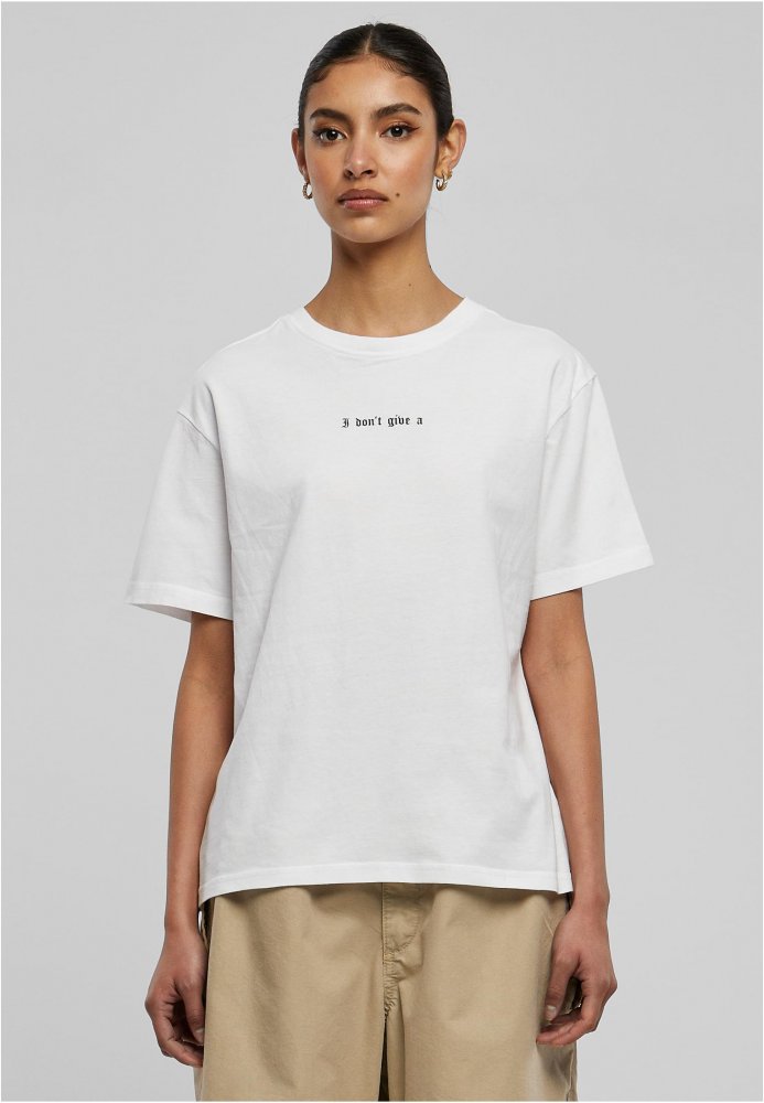 I Don't Give A Tee - white S