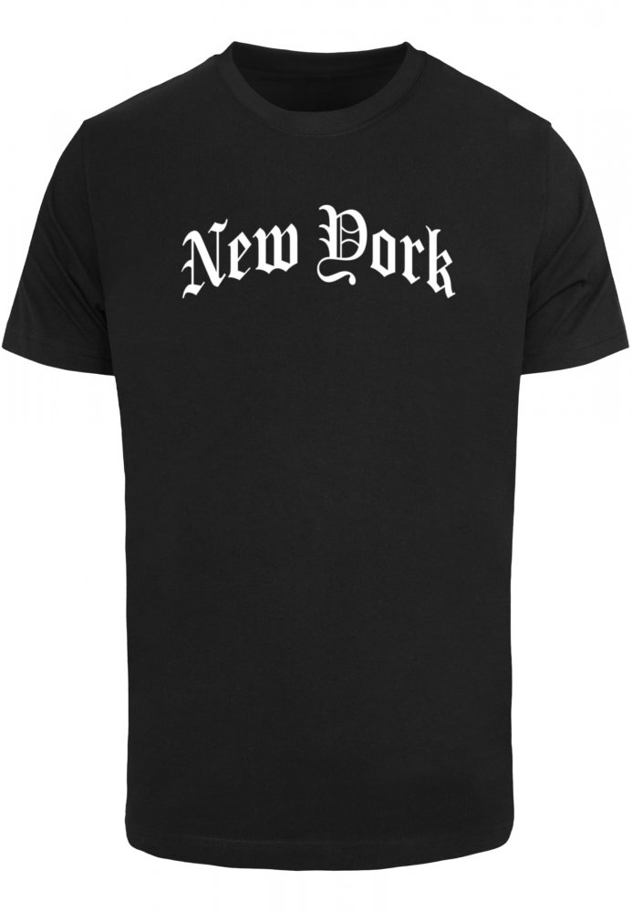 New York Wording Tee - black XS