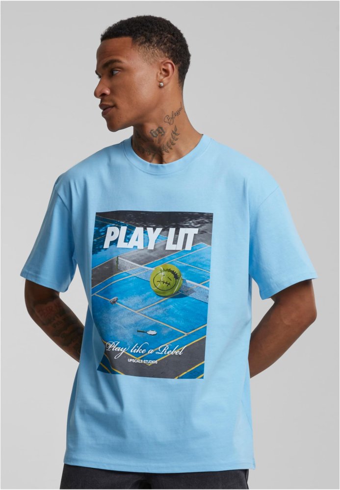 PlayLit Heavy Oversize Tee - balticblue XL