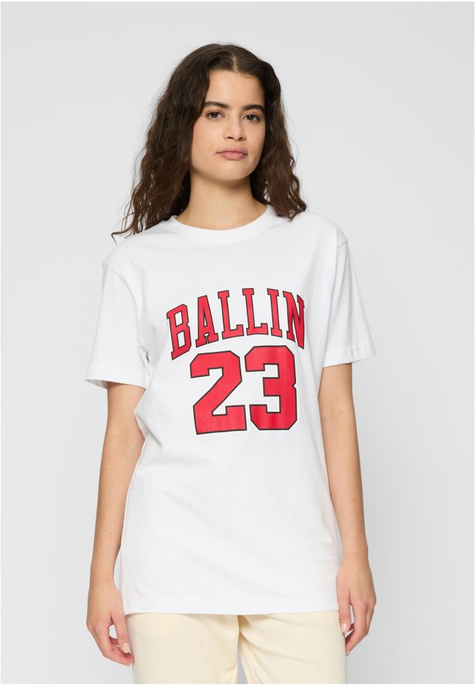 Ladies Ballin 23 Tee - white L