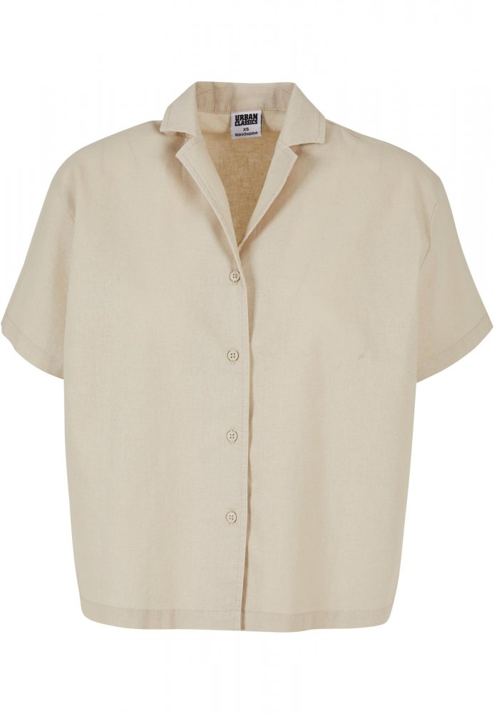 Ladies Linen Mixed Resort Shirt - softseagrass L
