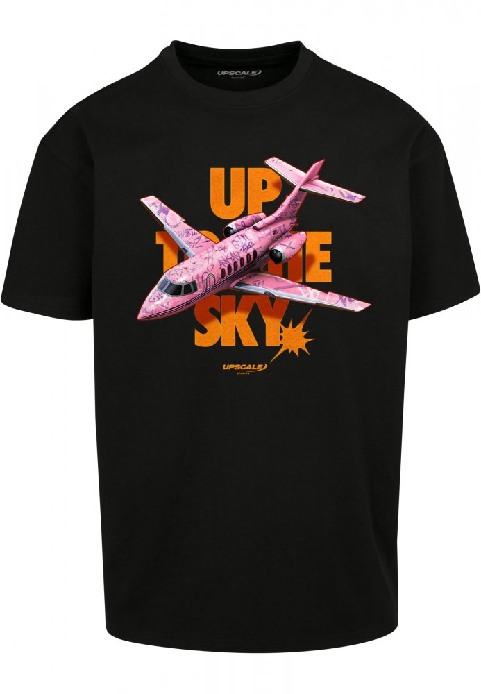 Up to the Sky Oversize Tee - black 5XL