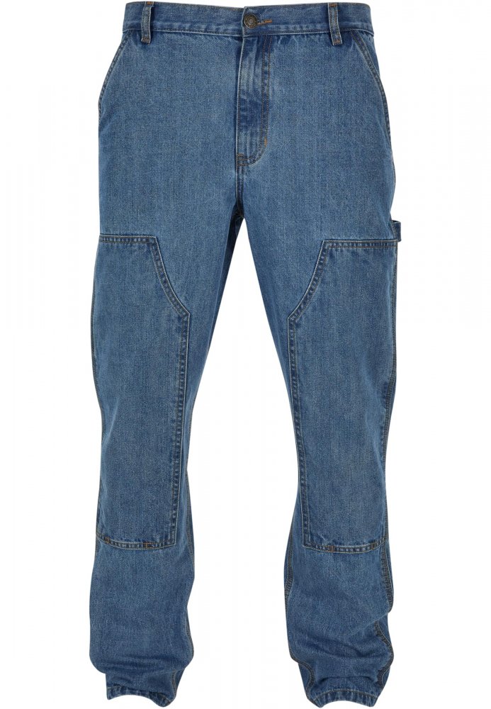 Double Knee Jeans - light blue washed 36